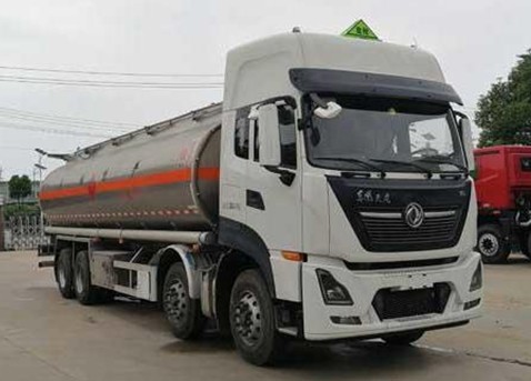 國六東風天龍前四后八鋁合金運油車圖片