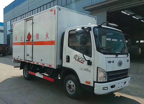 藍牌解放虎VN易燃氣體廂式運輸車圖片