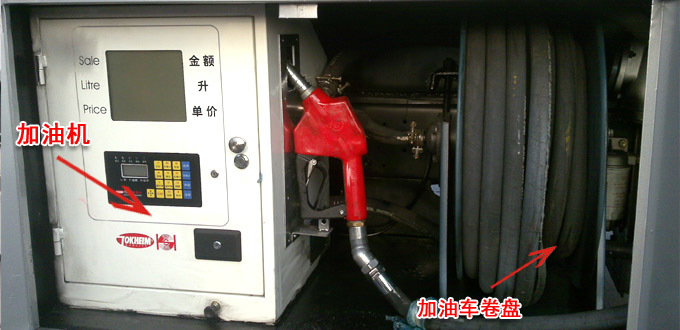 藍牌加油車加油機圖片